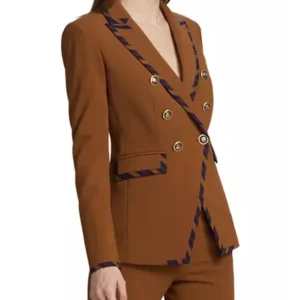 the-today-show-cecilia-cuff-stripe-trim-double-breasted-brown-blazer